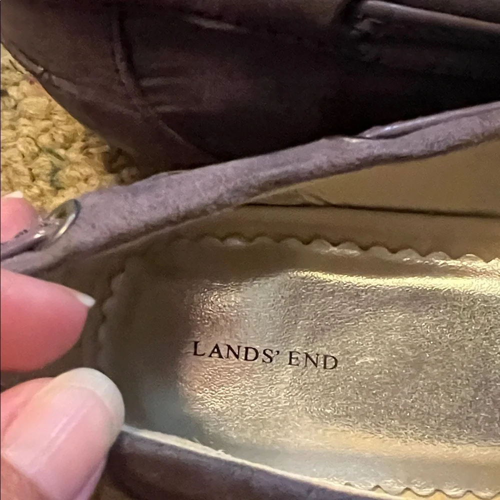 Lands' End Kids Purple Moccasins
